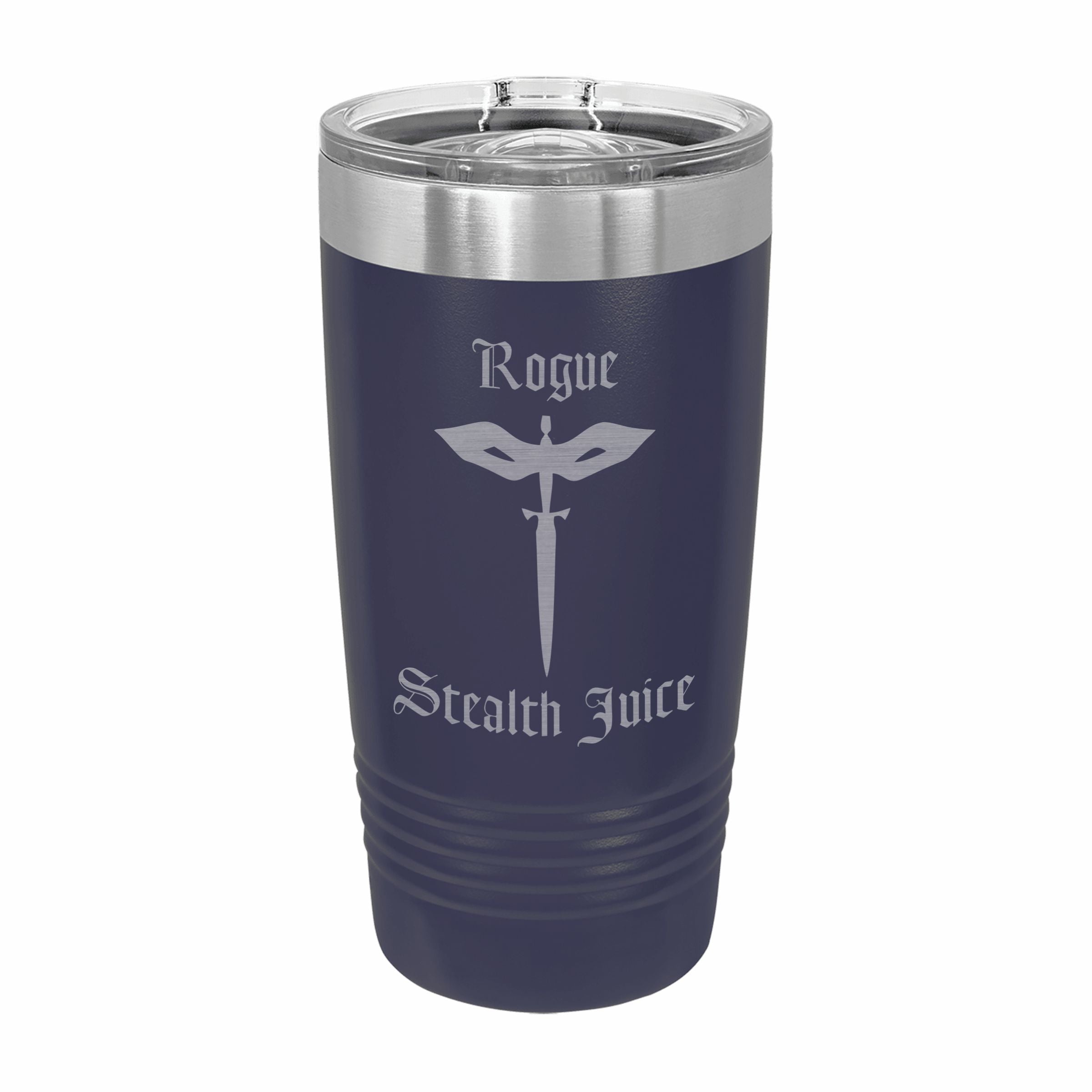 Rogue Stealth Juice Engraved Stainless Steel Tumbler Travel Mug, DND Gifts