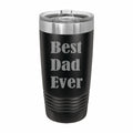 Best Dad Ever Engraved Stainless Steel Tumbler Travel Mug, Dad Gifts