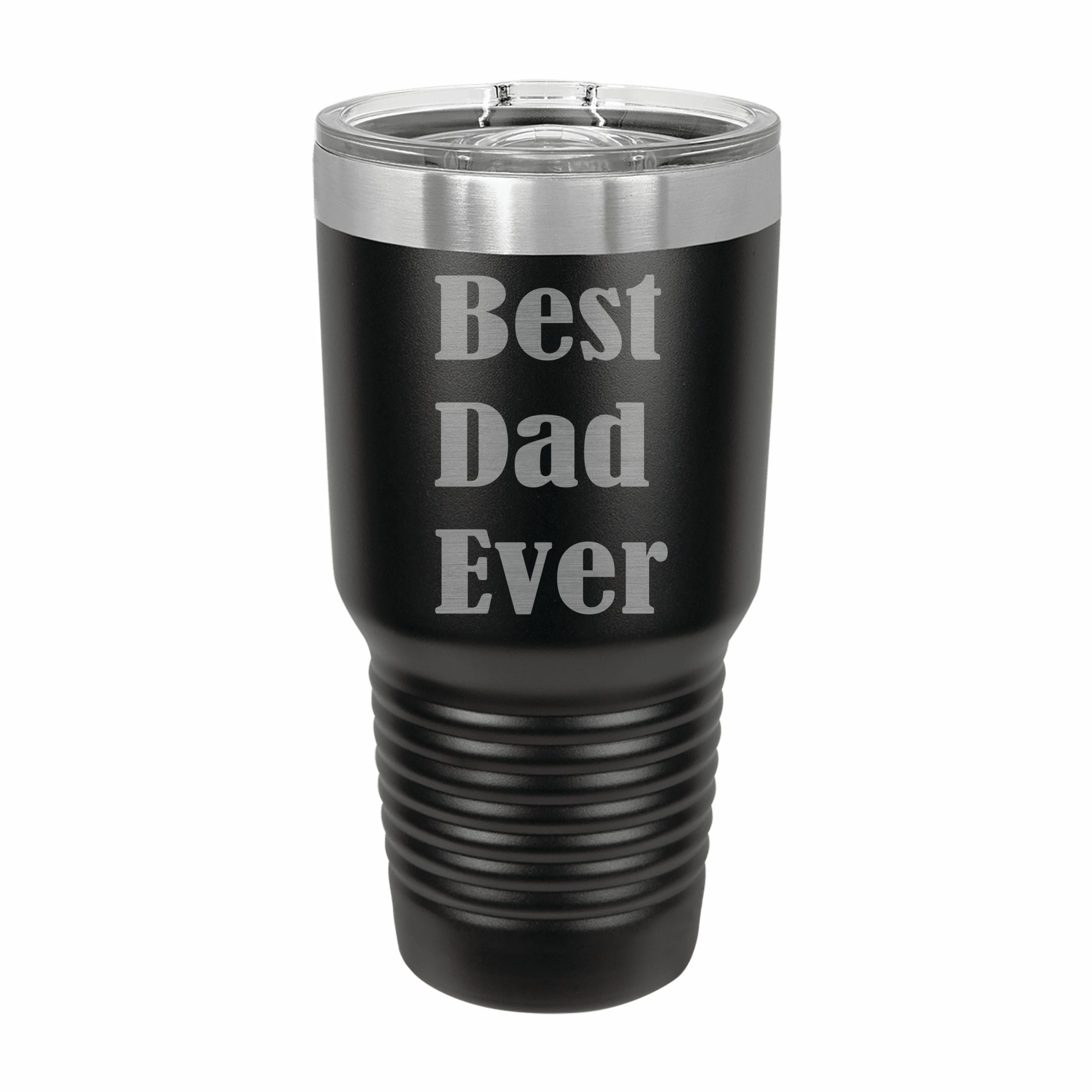 Best Dad Ever Engraved Stainless Steel Tumbler Travel Mug, Dad Gifts
