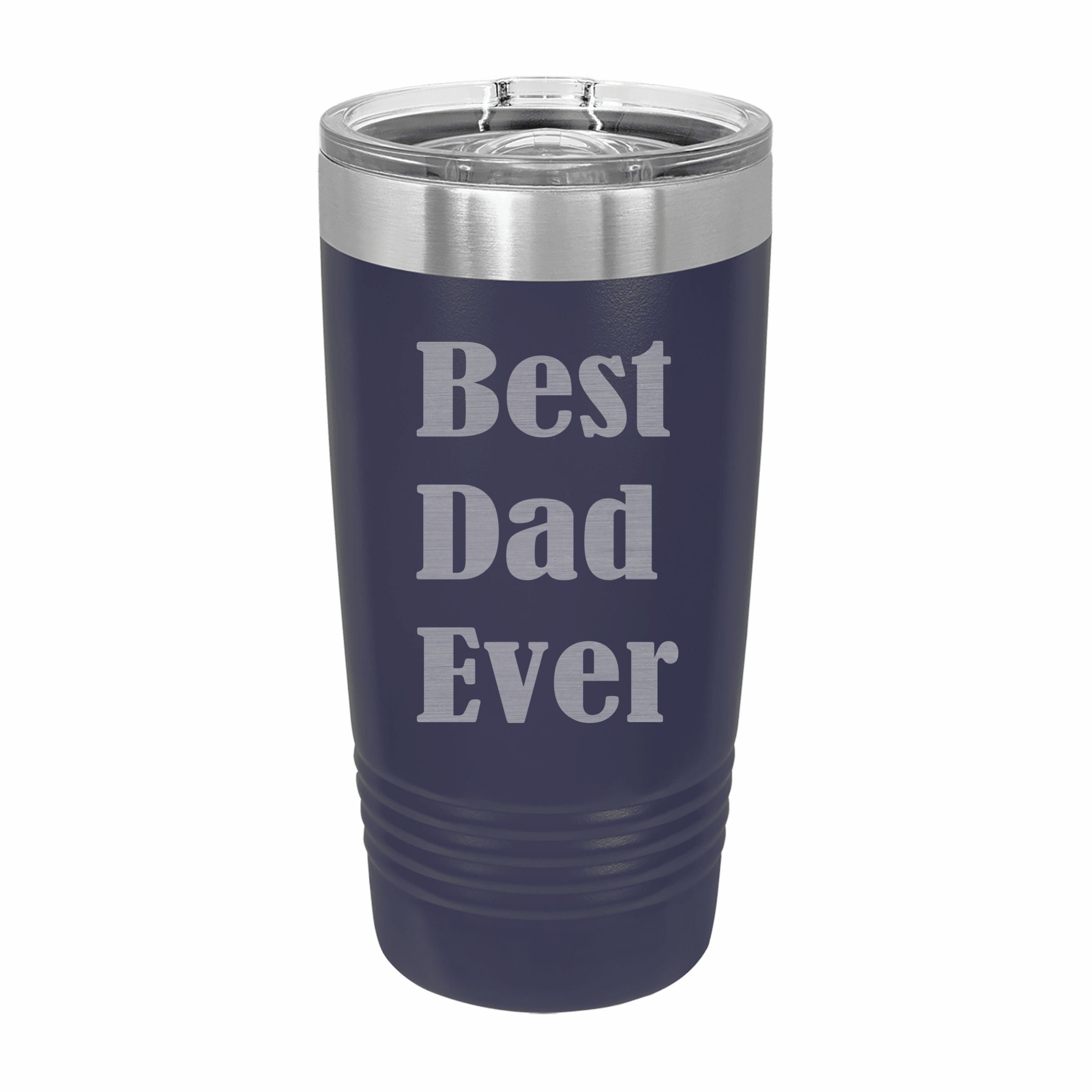 Best Dad Ever Engraved Stainless Steel Tumbler Travel Mug, Dad Gifts