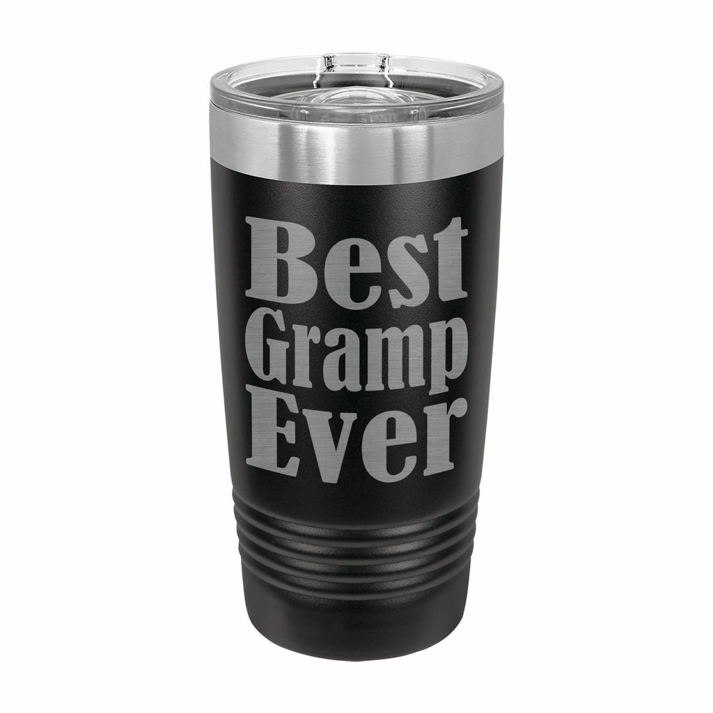 Best Gramp Ever Engraved Stainless Steel Tumbler Travel Mug, Gramp Gifts