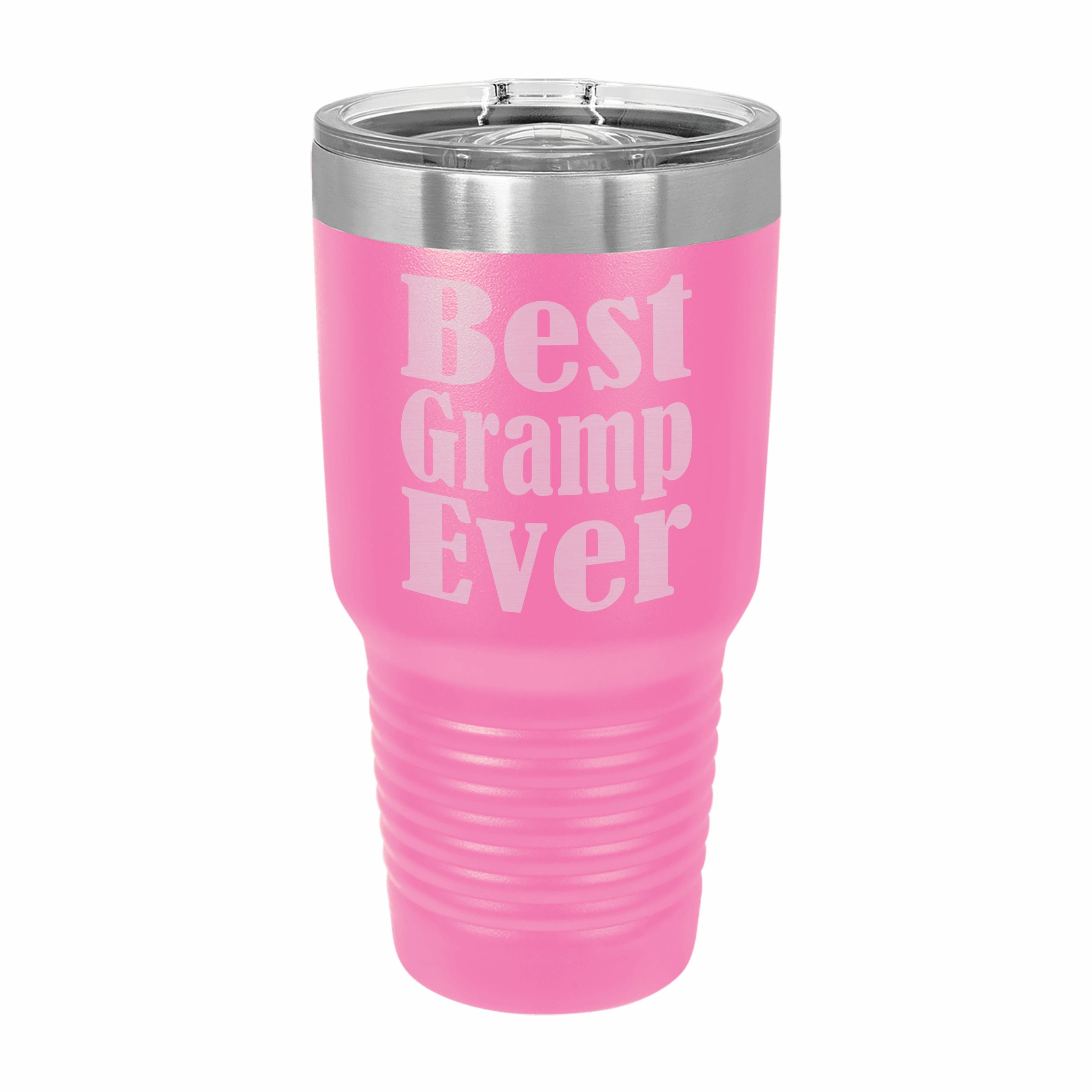 Best Gramp Ever Engraved Stainless Steel Tumbler Travel Mug, Gramp Gifts