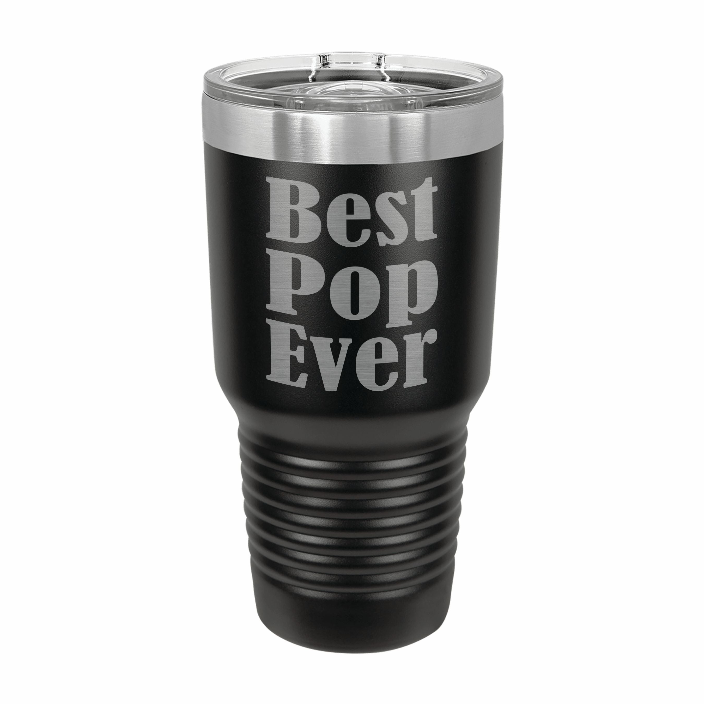 Best Pop Ever Engraved Stainless Steel Tumbler Travel Mug, Pop Gifts