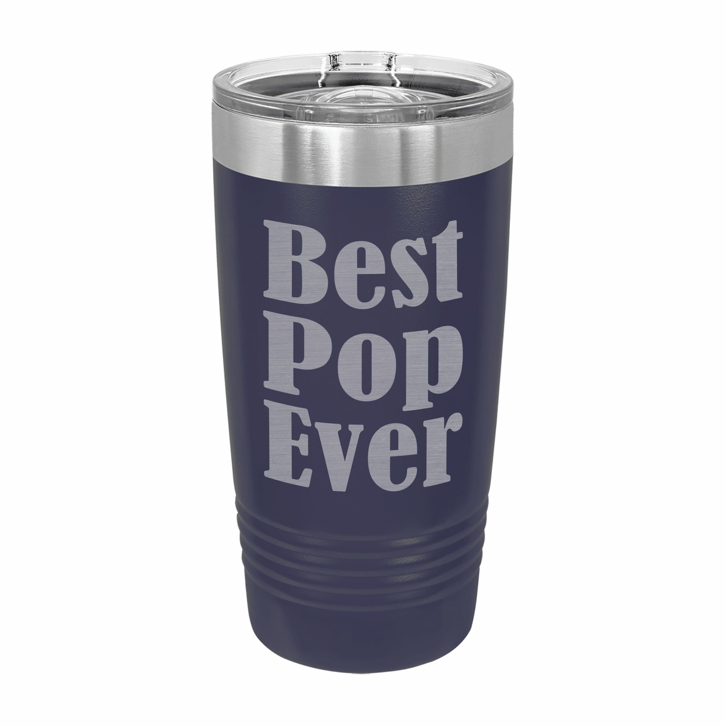 Best Pop Ever Engraved Stainless Steel Tumbler Travel Mug, Pop Gifts