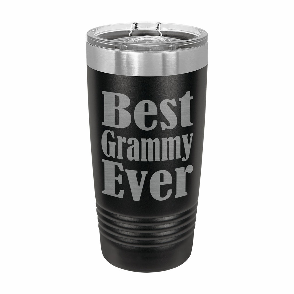 Best Grammy Ever Engraved Stainless Steel Tumbler Travel Mug, Grammy Gifts