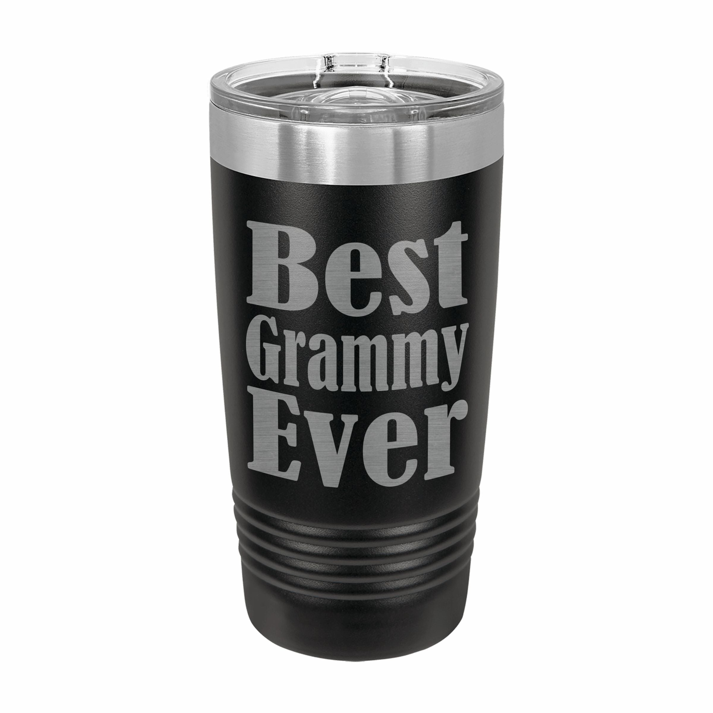 Best Grammy Ever Engraved Stainless Steel Tumbler Travel Mug, Grammy Gifts