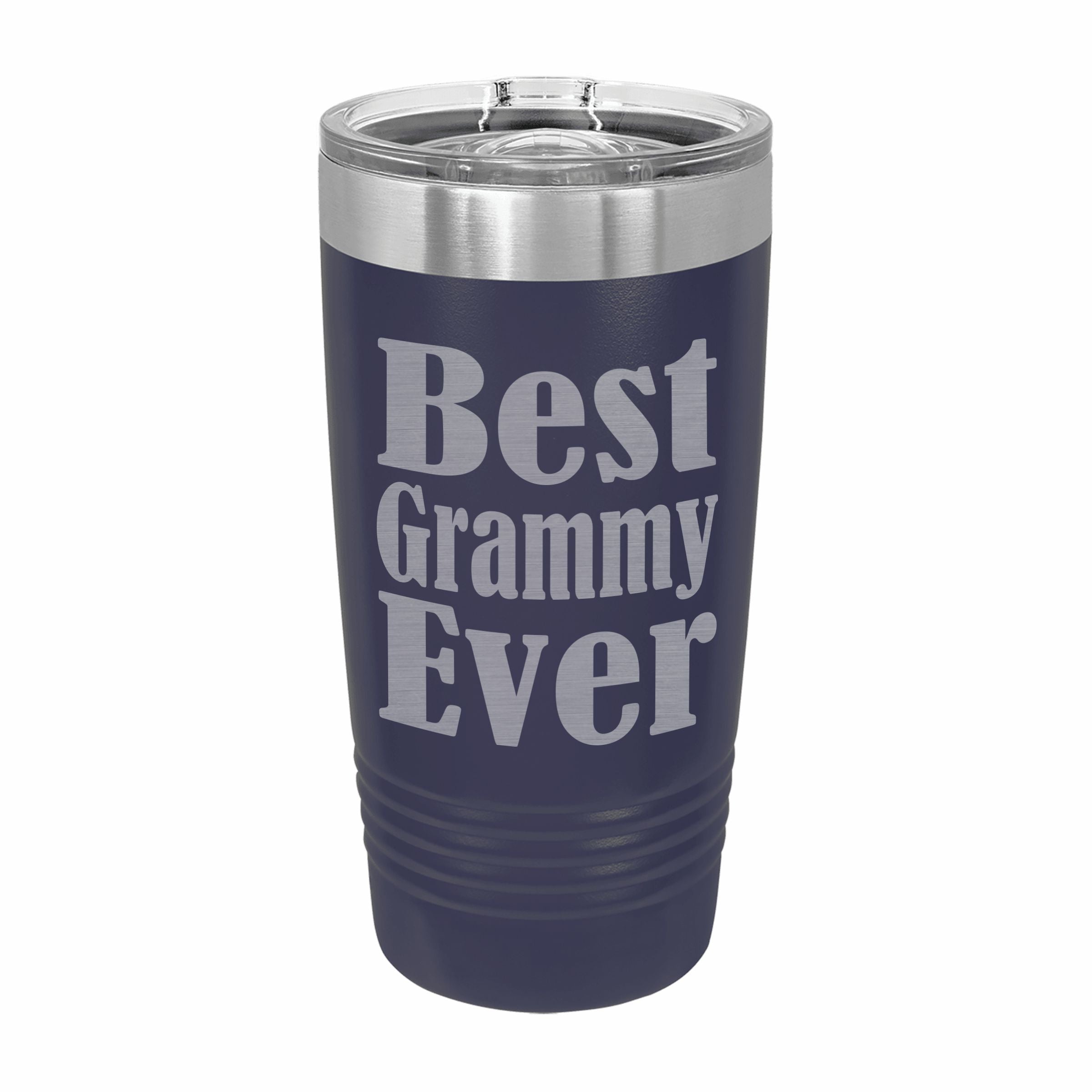 Best Grammy Ever Engraved Stainless Steel Tumbler Travel Mug, Grammy Gifts