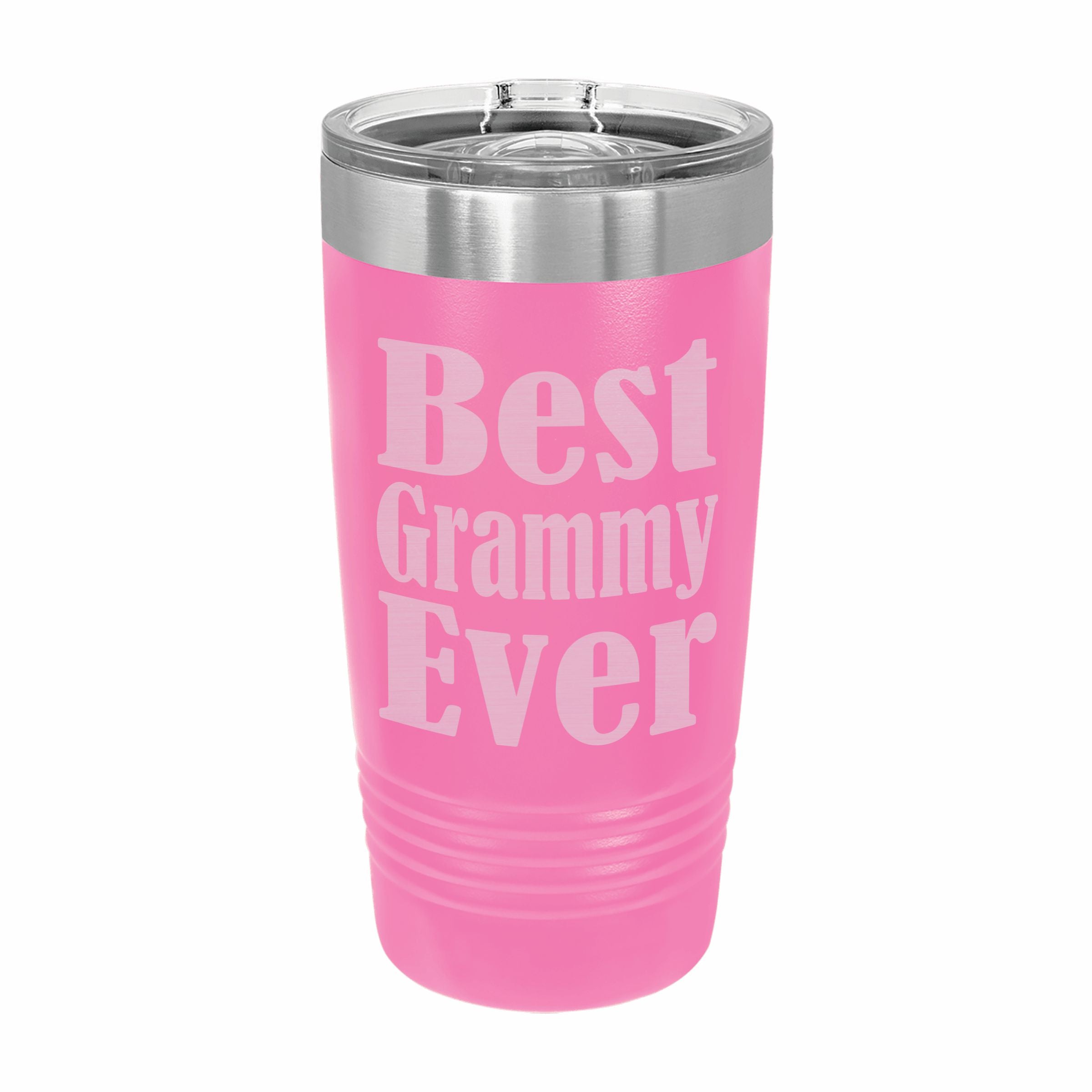 Best Grammy Ever Engraved Stainless Steel Tumbler Travel Mug, Grammy Gifts