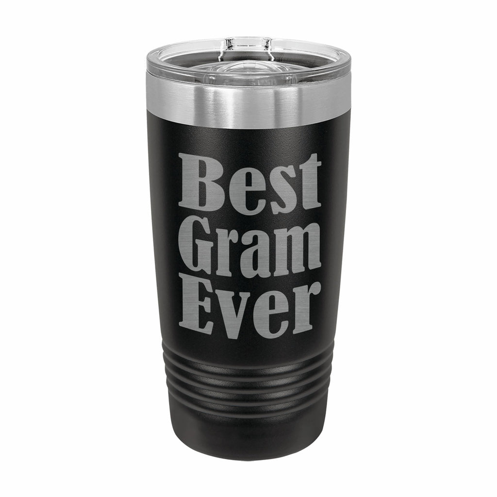 Best Gram Ever Engraved Stainless Steel Tumbler Travel Mug, Gram Gifts