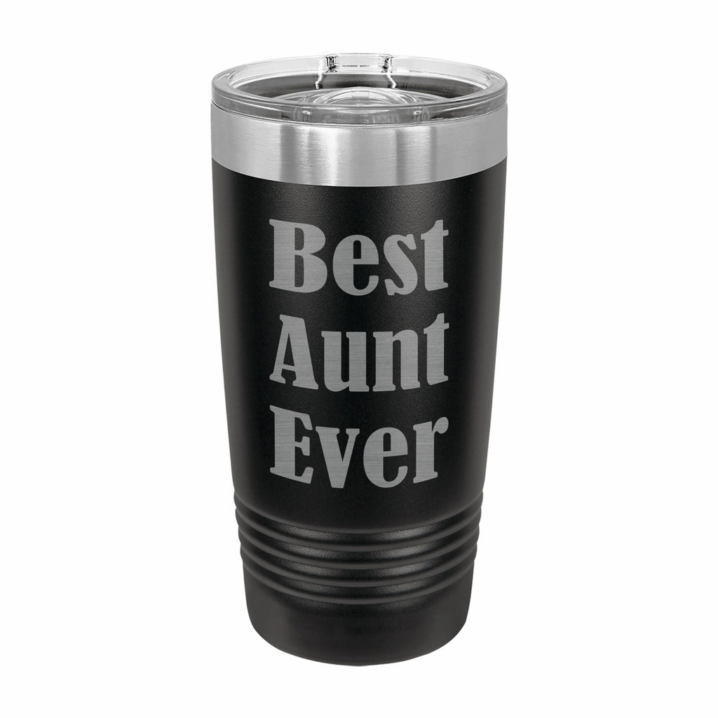 Best Aunt Ever Engraved Stainless Steel Tumbler Travel Mug, Gift for Aunt