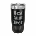 Best Aunt Ever Engraved Stainless Steel Tumbler Travel Mug, Gift for Aunt