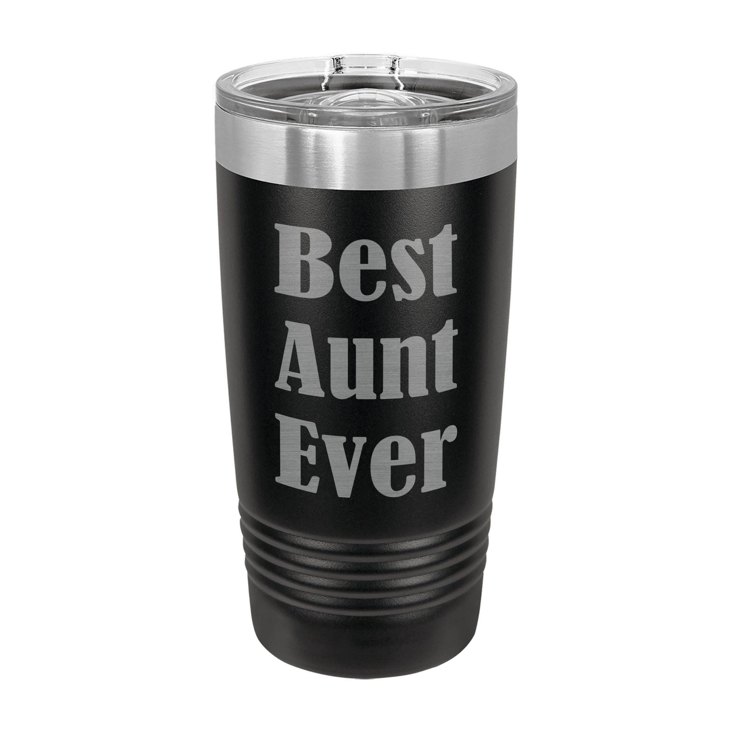 Best Aunt Ever Engraved Stainless Steel Tumbler Travel Mug, Gift for Aunt
