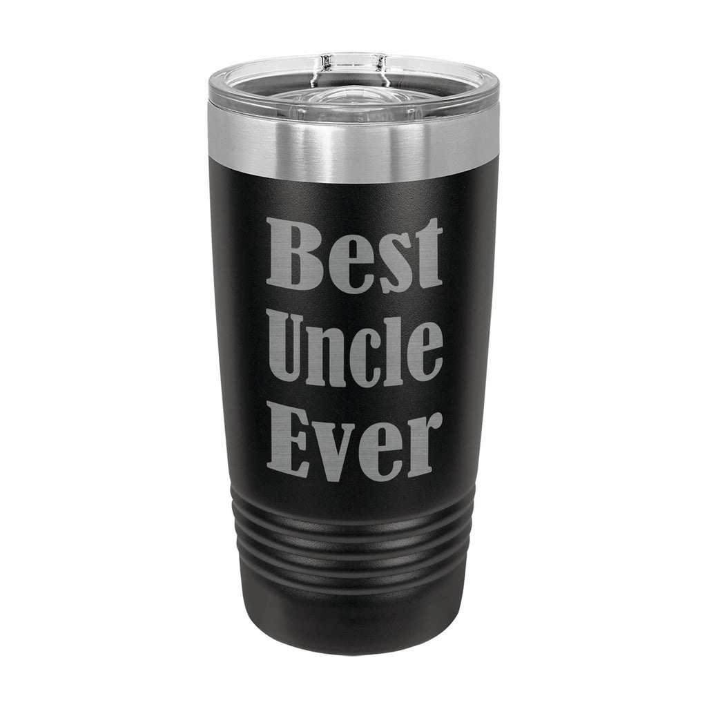 Best Uncle Ever Engraved Stainless Steel Tumbler Travel Mug, Gift for Uncle