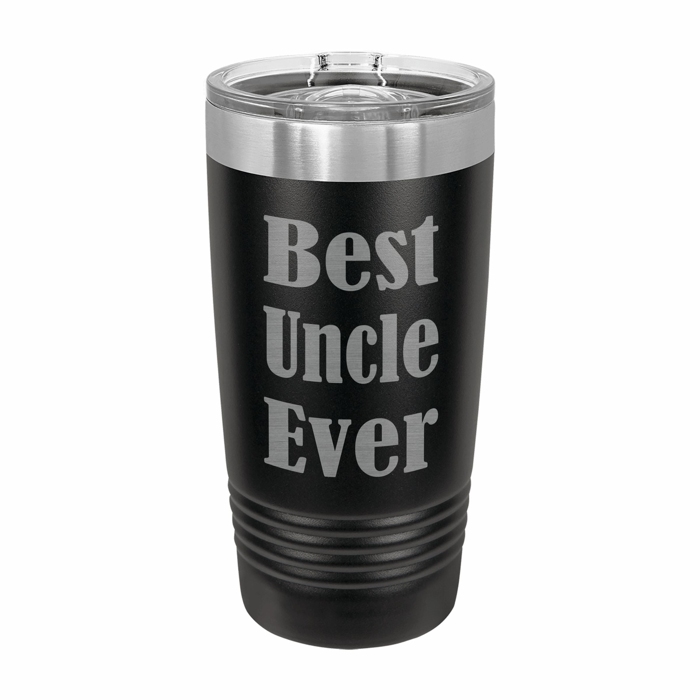 Best Uncle Ever Engraved Stainless Steel Tumbler Travel Mug, Gift for Uncle