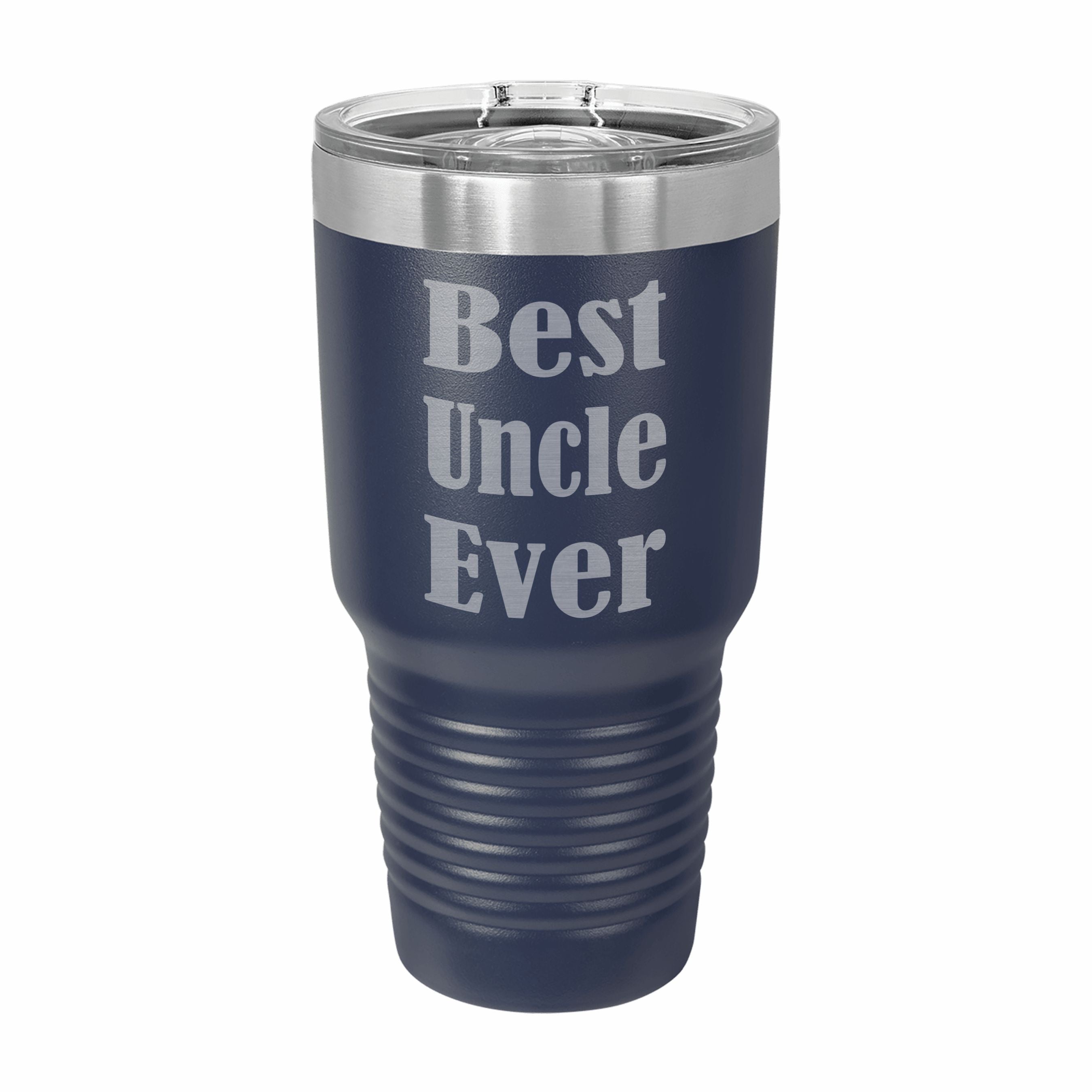 Best Uncle Ever Engraved Stainless Steel Tumbler Travel Mug, Gift for Uncle