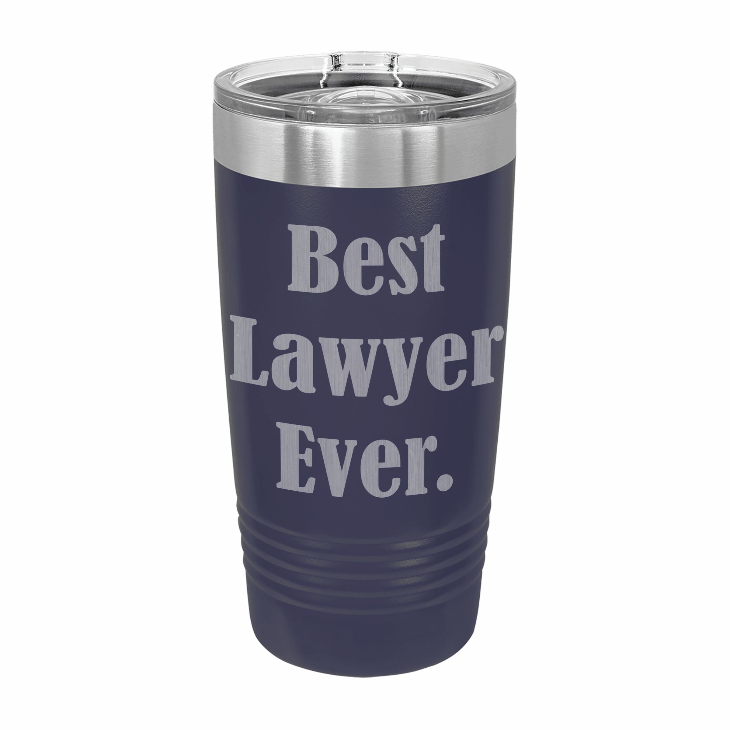 Best Lawyer Ever Engraved Stainless Steel Tumbler Travel Mug, Funny Attorney Gift