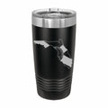 Florida State Pride Engraved Stainless Steel Tumbler Travel Mug, Patriotic Gift