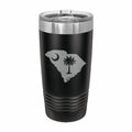 South Carolina State Pride Engraved Stainless Steel Tumbler Travel Mug, Patriotic Gift