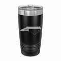 North Carolina State Pride Engraved Stainless Steel Tumbler Travel Mug, Patriotic Gift