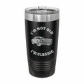 Not Old I'm Classic with Muscle Car Engraved Stainless Steel Tumbler Travel Mug, Birthday Gift