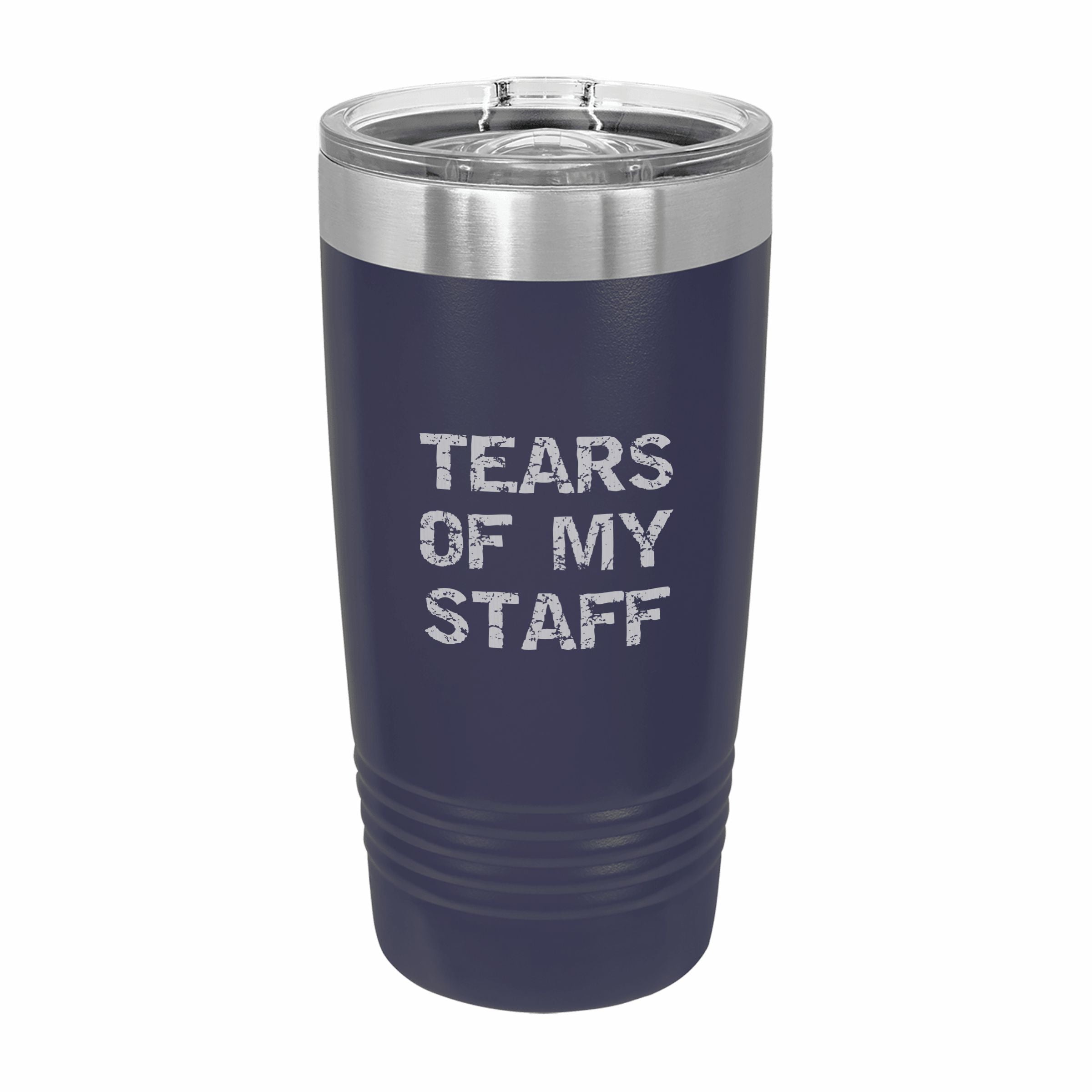 Tears of My Staff Spreadsheet Engraved Stainless Steel Tumbler Travel Mug, Funny Tumblers