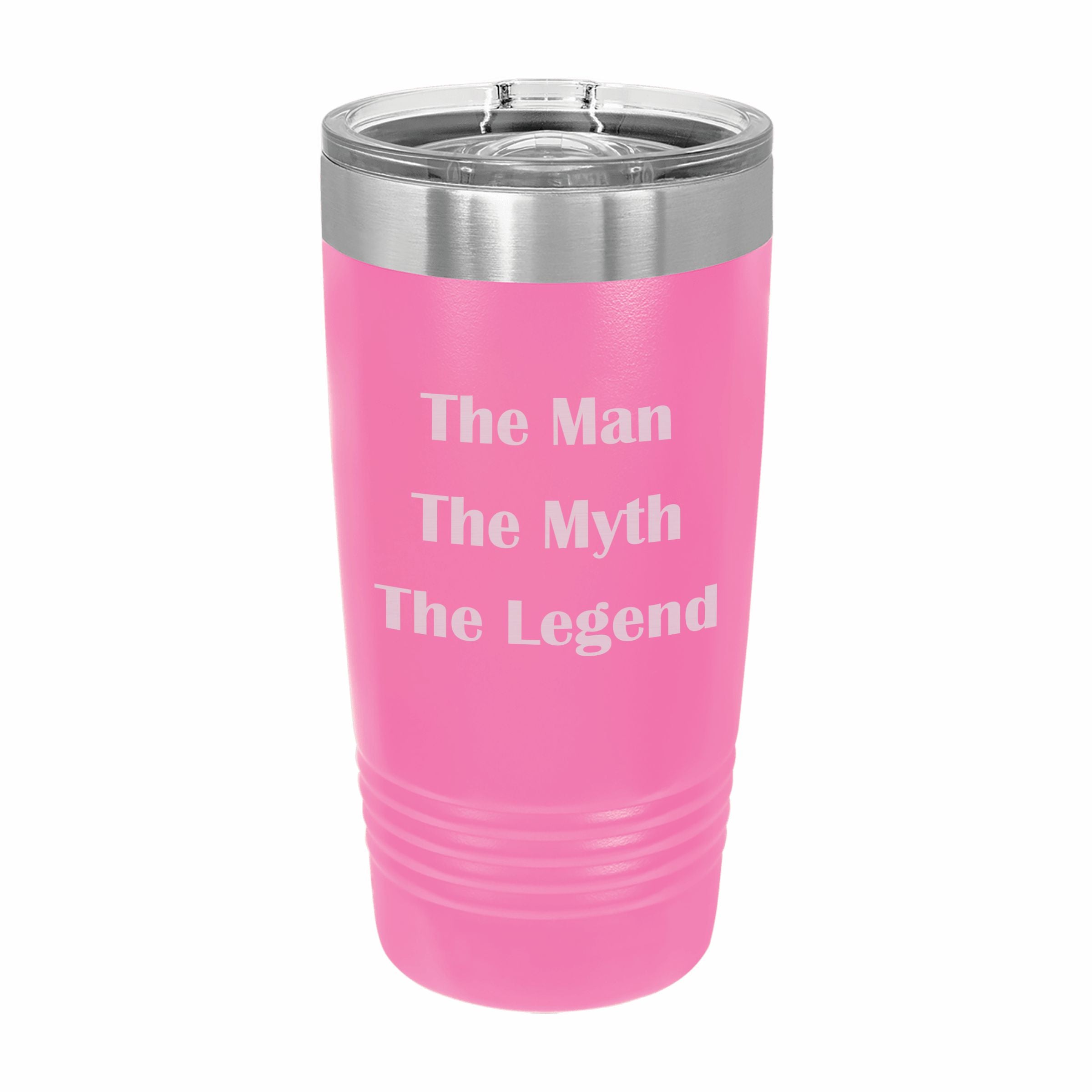The Man Myth Legend Engraved Stainless Steel Tumbler Travel Mug, Funny Tumbler