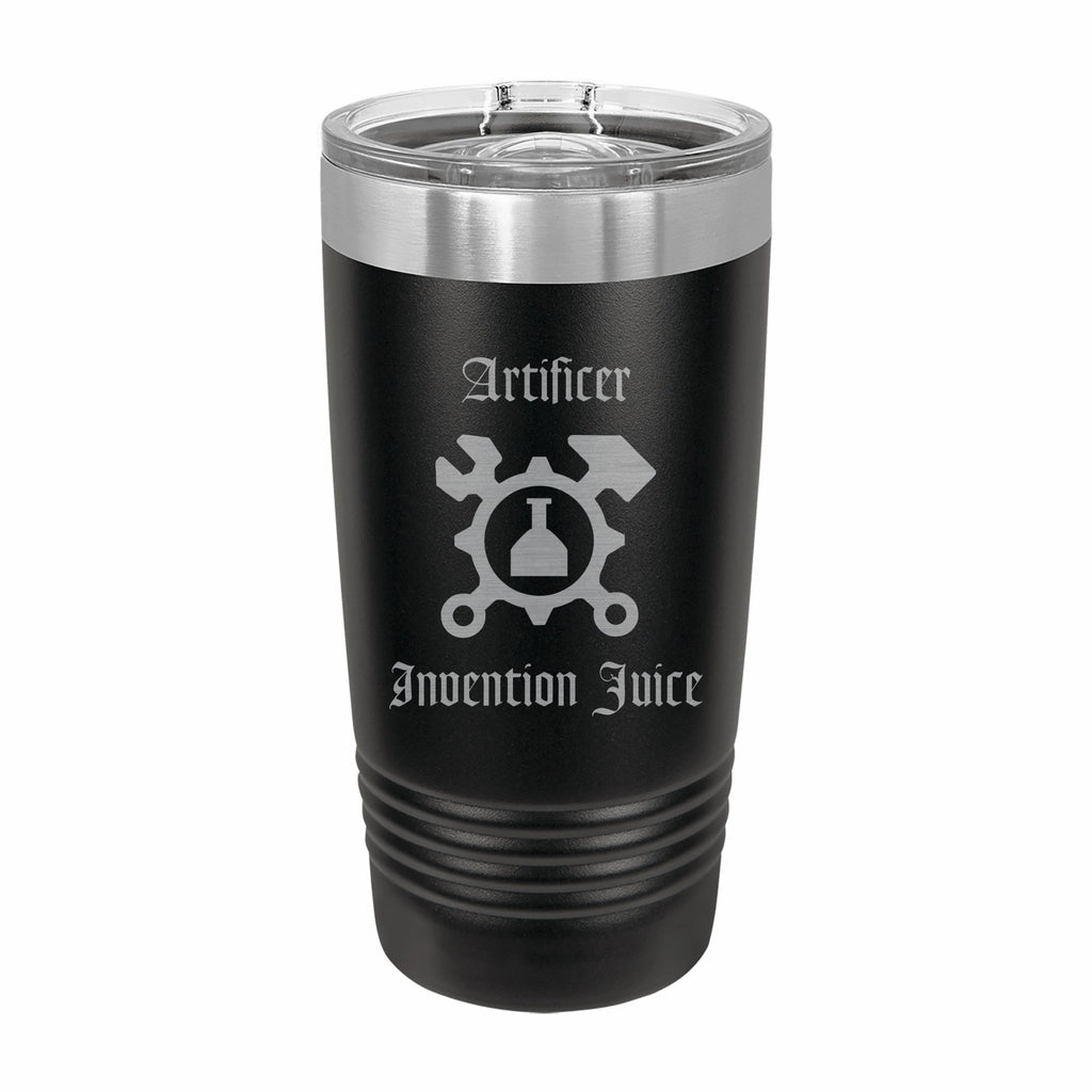 Artificer Invention Juice Engraved Stainless Steel Tumbler Travel Mug, DND Gifts