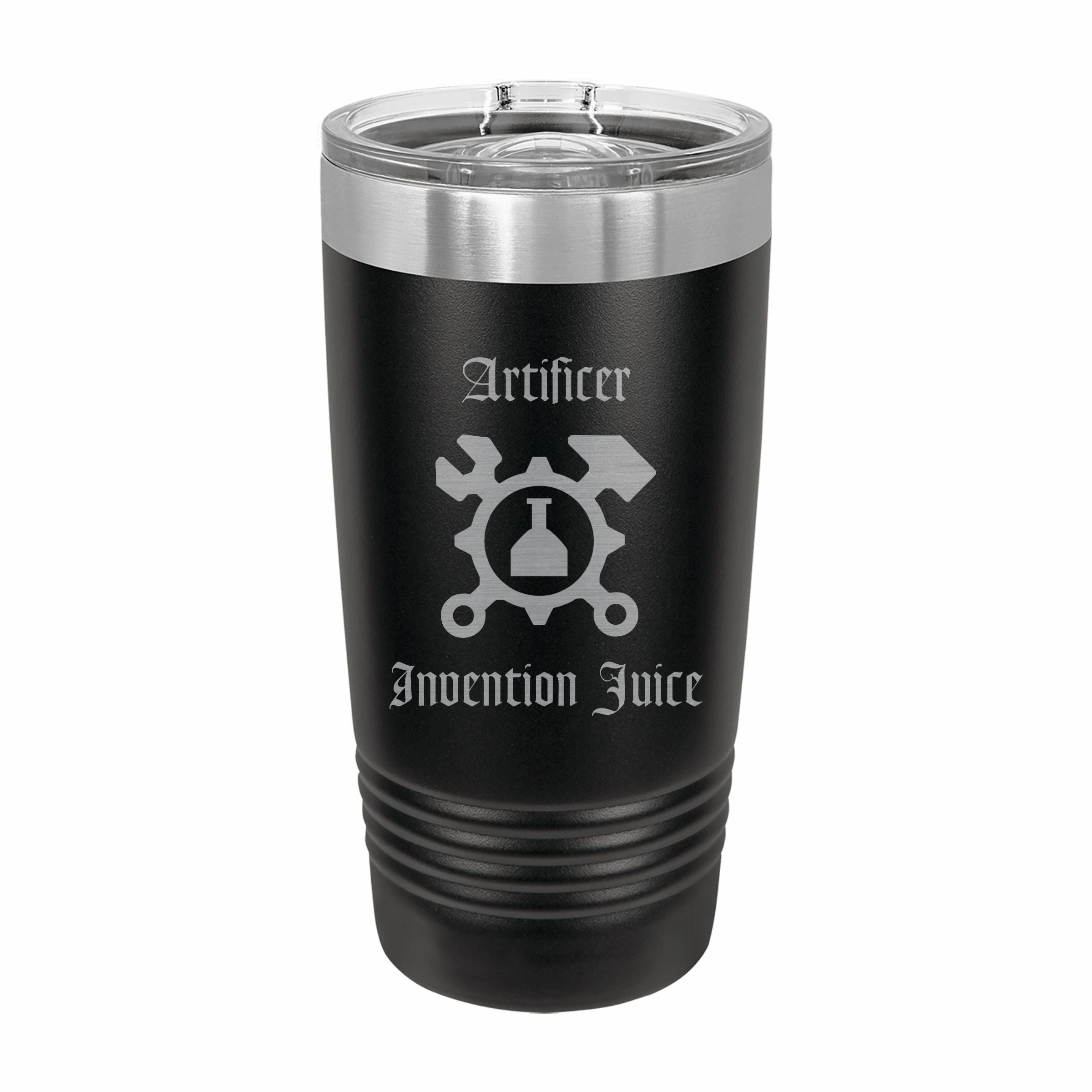 Artificer Invention Juice Engraved Stainless Steel Tumbler Travel Mug, DND Gifts