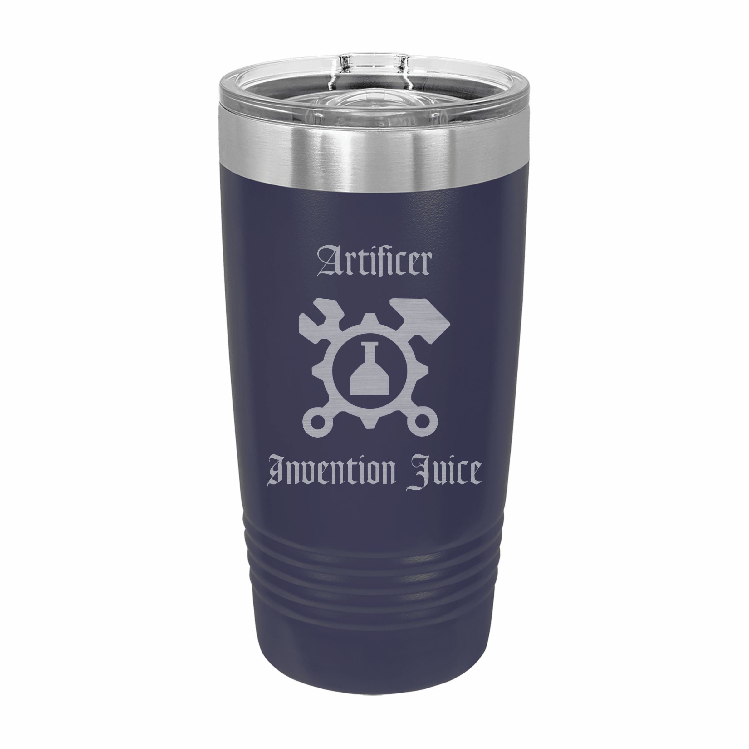 Artificer Invention Juice Engraved Stainless Steel Tumbler Travel Mug, DND Gifts