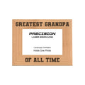 Greatest Grandpa of All Time Picture Frame, Engraved Natural Wood Photo Frame, 4x6 5x7 8x10, Grandpa Gift