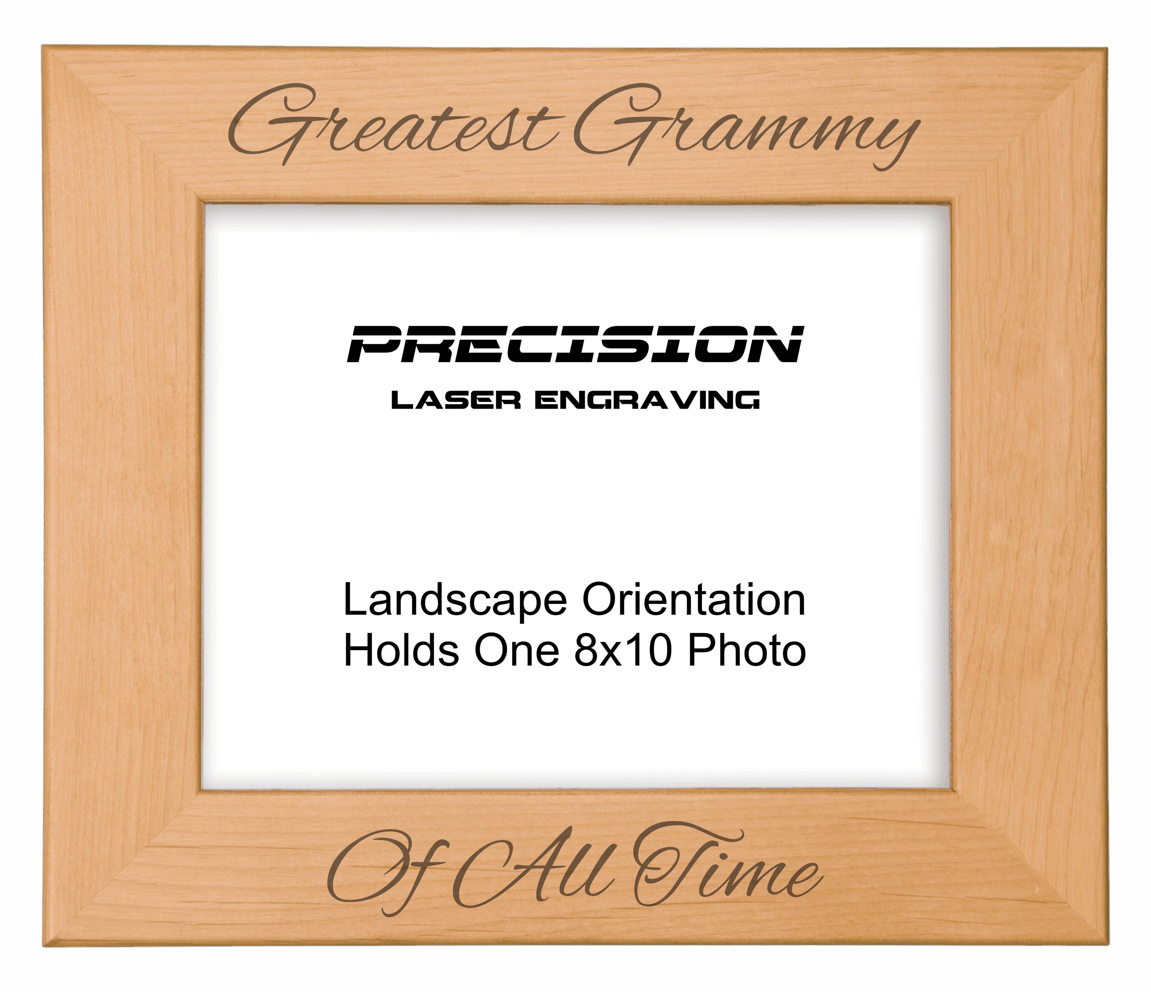 Greatest Grammy of All Time Picture Frame, Engraved Natural Wood Photo Frame, 4x6 5x7 8x10, Grammy Gift