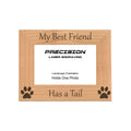 My Best Friend Has a Tail Picture Frame, Engraved Natural Wood Photo Frame, 4x6 5x7 8x10, Pet Frames