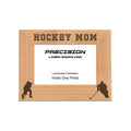 Hockey Mom Picture Frame, Engraved Natural Wood Photo Frame, 4x6 5x7 8x10, Sports Frames