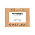 Always be Pop's Little Girl Picture Frame, Engraved Natural Wood Photo Frame, 4x6 5x7 8x10, Pop Gift