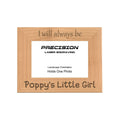 Always be Poppy's Little Girl Picture Frame, Engraved Natural Wood Photo Frame, 4x6 5x7 8x10, Poppy Gift