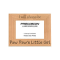 Always be Paw Paw's Little Girl Picture Frame, Engraved Natural Wood Photo Frame, 4x6 5x7 8x10, PawPaw Gift