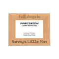 Always be Nanny's Little Man Picture Frame, Engraved Natural Wood Photo Frame, 4x6 5x7 8x10, Nanny Gift