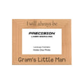 Always be Gram's Little Man Picture Frame, Engraved Natural Wood Photo Frame, 4x6 5x7 8x10, Gram Gift