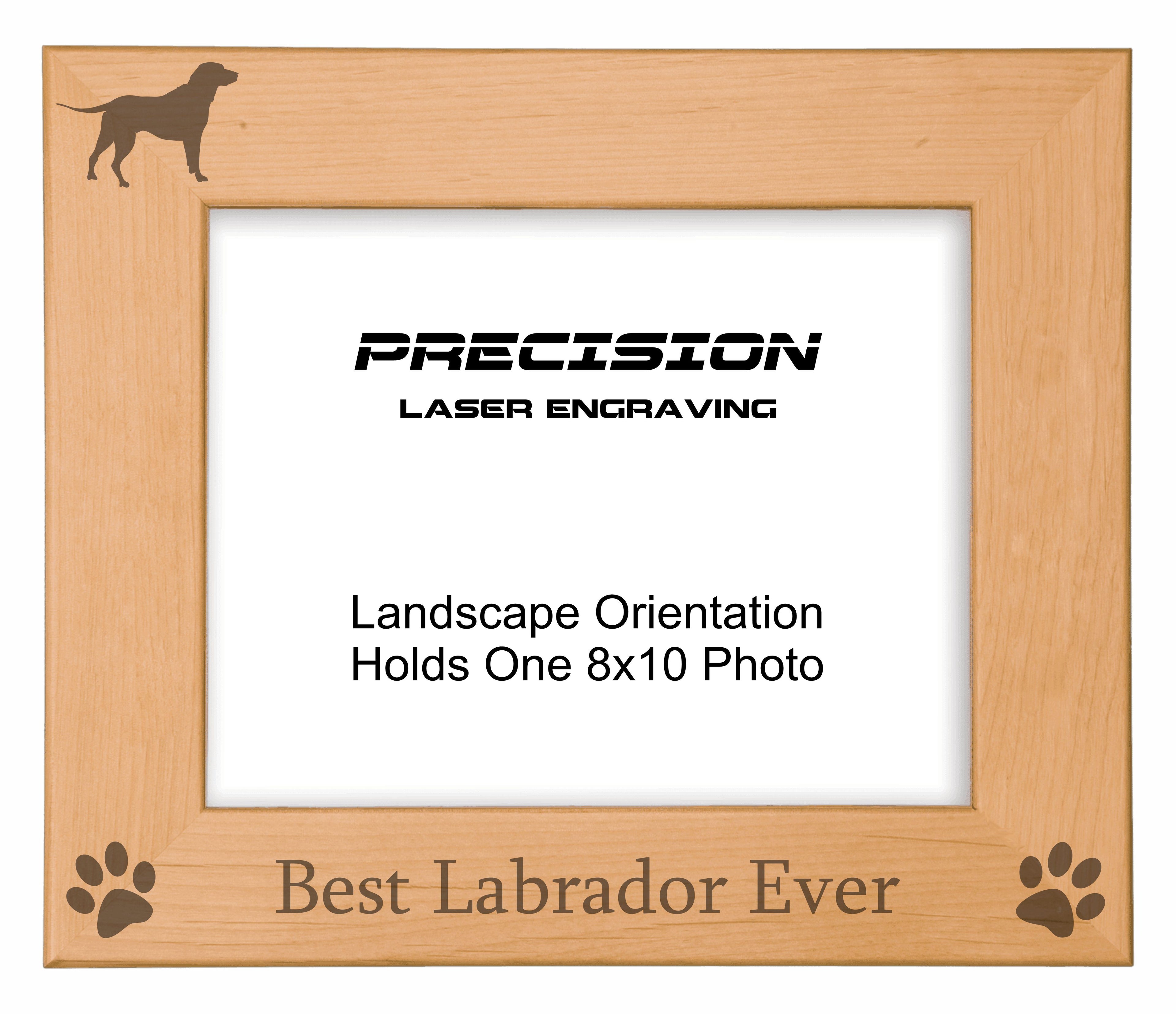 Best Labrador Ever Picture Frame, Engraved Natural Wood Photo Frame, 4x6 5x7 8x10, Pet Frames