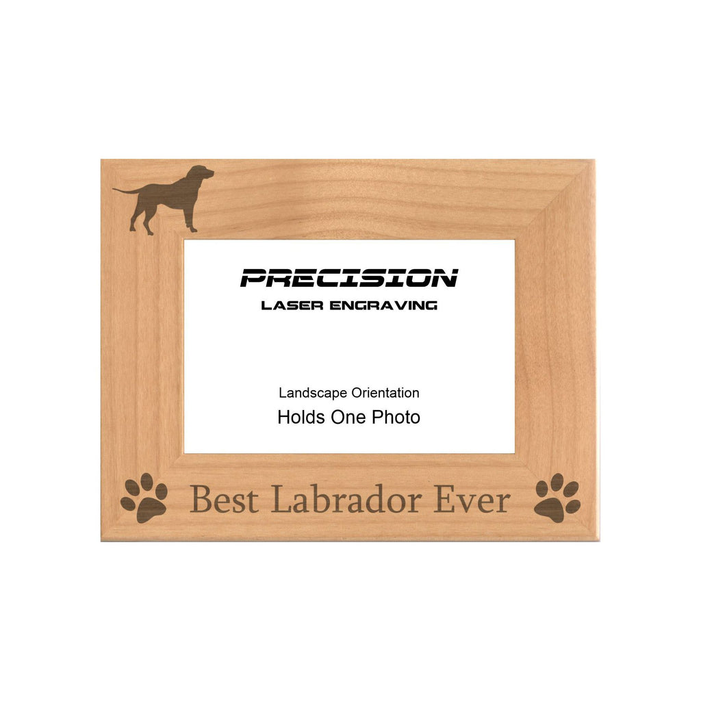 Best Labrador Ever Picture Frame, Engraved Natural Wood Photo Frame, 4x6 5x7 8x10, Pet Frames