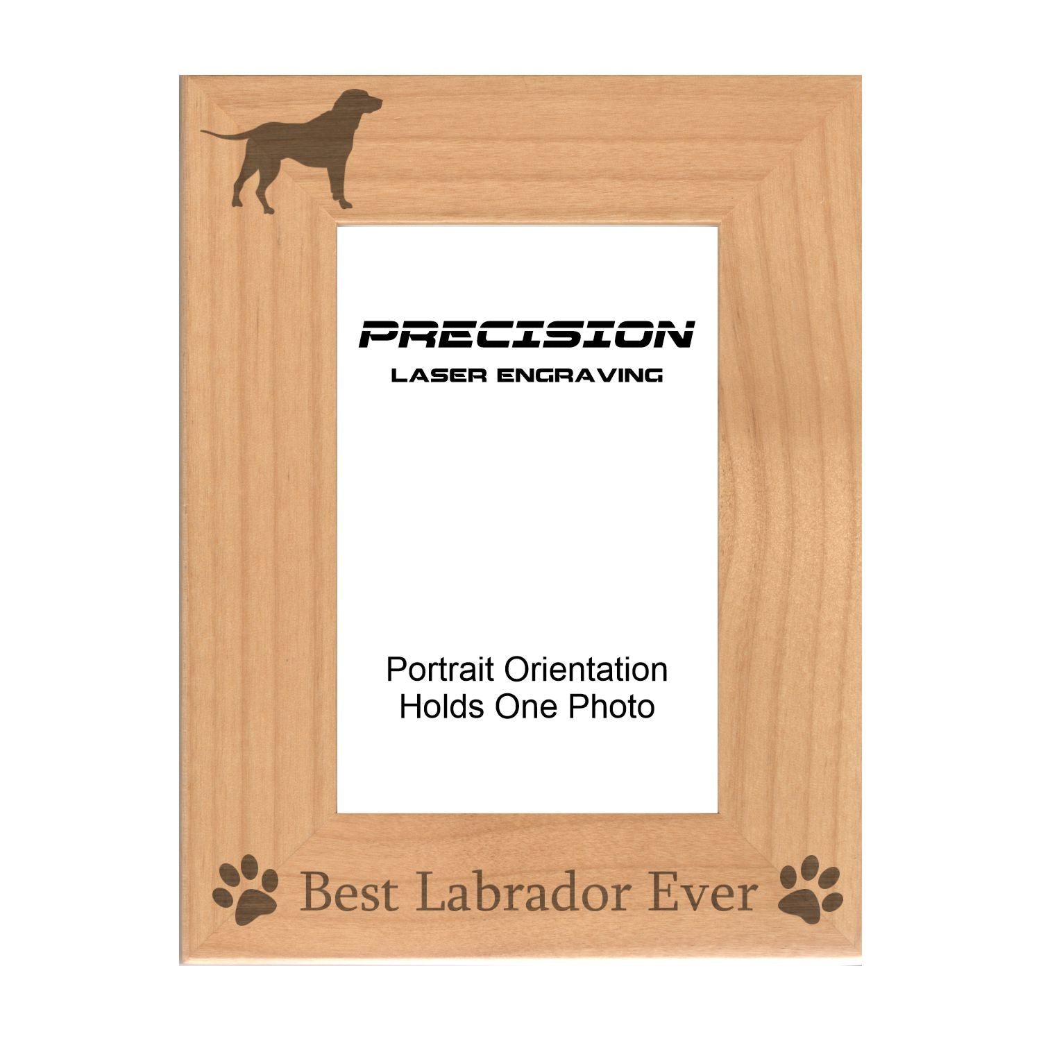 Best Labrador Ever Picture Frame, Engraved Natural Wood Photo Frame, 4x6 5x7 8x10, Pet Frames