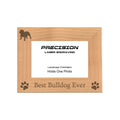 Best Bulldog Ever Picture Frame, Engraved Natural Wood Photo Frame, 4x6 5x7 8x10, Pet Frames