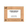 Best Chihuahua Ever Picture Frame, Engraved Natural Wood Photo Frame, 4x6 5x7 8x10, Pet Frames