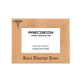 Best Doctor Ever Picture Frame, Engraved Natural Wood Photo Frame, 4x6 5x7 8x10, Doctor Gift