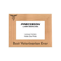 Best Veterinarian Ever Picture Frame, Engraved Natural Wood Photo Frame, 4x6 5x7 8x10, Vet Gift