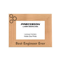 Best Engineer Ever Picture Frame, Engraved Natural Wood Photo Frame, 4x6 5x7 8x10, Engineer Gift