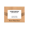 Best Pilot Ever Picture Frame, Engraved Natural Wood Photo Frame, 4x6 5x7 8x10, Pilot Gift