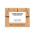 Best Lawyer Ever Picture Frame, Engraved Natural Wood Photo Frame, 4x6 5x7 8x10, Attorney Gift