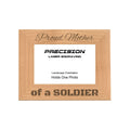 Proud Mother of a Soldier Picture Frame, Engraved Natural Wood Photo Frame, 4x6 5x7 8x10, Military Gift