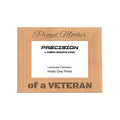 Proud Mother of a Veteran Picture Frame, Engraved Natural Wood Photo Frame, 4x6 5x7 8x10, Military Gift